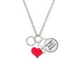 thumbnail image 2 of Delight Jewelry Silvertone Mom Eternity Ring - Red Heart Nurse Strong Zoe Necklace, 2 of 4