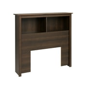 Prepac Fremont Espresso Twin Bookcase Headboard