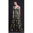 thumbnail image 4 of Bimba Butterfly Ladies Printed Resort Maxi DrawstringDressSpaghetti Strap Beach Wear-Small, 4 of 6
