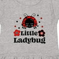 thumbnail image 4 of Inktastic Little Ladybug with Flowers Girls Toddler Dress, 4 of 5