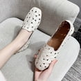 thumbnail image 6 of Sngxgn Women's Slip on Shoes Comfortable Flats Shoes Dress Shoes Work Casual Flats(Beige,40), 6 of 6
