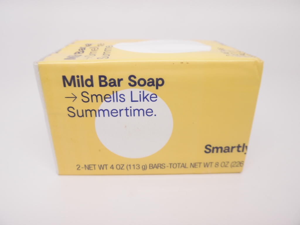 Smartly Mild Bar Soap Smells Like Summertime, 2 Pk, 4oz. Bars