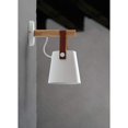 thumbnail image 2 of Aplique de pared moderno E27, aplique de pared con cinturón de madera y hierro forjado de estilo metálico, iluminación nórdica creativa, lámpara colgante (blanco), 2 of 5
