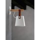 thumbnail image 2 of Aplique de pared moderno E27, aplique de pared con cinturón de madera y hierro forjado de estilo metálico, iluminación nórdica creativa, lámpara colgante (blanco), 2 of 5