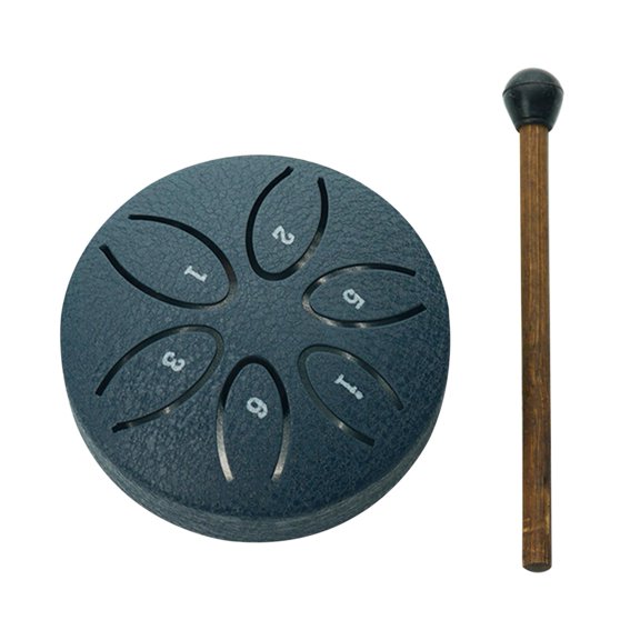 Rain Drum For Outside, Buddha Stones Mini Steel Tongue Drum, Mini Handpan Drum 3 Inch Sound Healing Drum Kit, 6 Note Worry Free Drum Handpan Drum