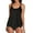 Black, variant on Vedolay Womens Swimsuits Plus Size Bathing Suits for Women Color Block Striped Tankini Swimsuits with Boyshorts,Black S