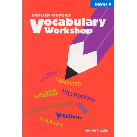 Pre-Owned Vocabulary Workshop: Level F (Paperback) 0821576119 9780821576113