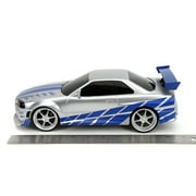 Jada Toys Fast & Furious Brians 2002 Nissan Skyline GT-R R34 RC 1:16 Radio Control Car, Ages 6+