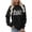 Black, variant on Trendfront Womens Hockey Mom Graphic Print Crewneck Sweatshirt Long Sleeve Sports Fan Game Day Apparel Pullover Sweatshirt
