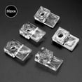 thumbnail image 3 of 30 Pcs Glass Window Retainer Clips Kit, Transparent Mirror Fixing Clips Glass Door Holder Cabinet Panel Bracket with Screws for Fixing Glass,B, 3 of 7