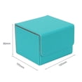 thumbnail image 4 of Rushawy Card Deck Box Premium Container Portable Protection Display Playing Card Box Plaid Light Blue, 4 of 9