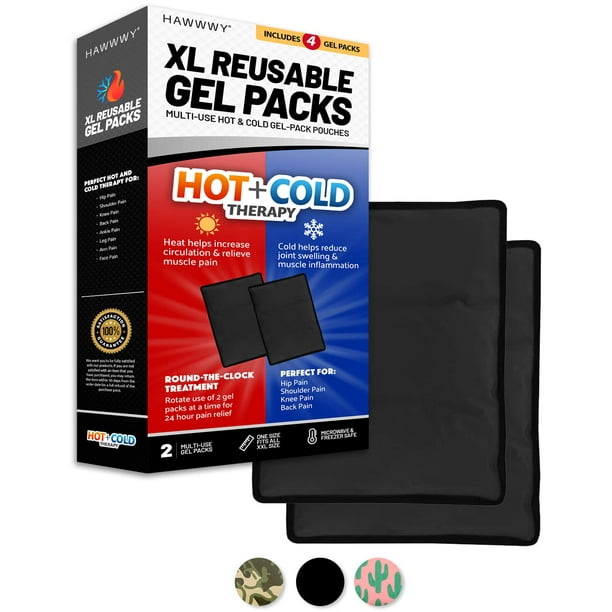 Hawwwy Universal Gel Hot Cold Gel Packs Ice Packs Heat Pads Perfect for