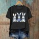 thumbnail image 5 of Haivin Easter Shirts for Women Happy Easter Bunny with Glasses Blouse Casual Graphic Spring Colorful Tops Tee, 5 of 6