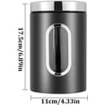 thumbnail image 3 of Frasco hermético de acero inoxidable para café, caja de almacenamiento para cocina, frascos herméticos para alimentos con ventana, para semillas, café, granos, especias y té, 3 of 4
