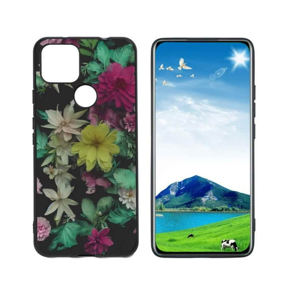 Compatible with Google Pixel 5A 5G Phone Case, Floral-265 Case Silicone Protective for Teen Girl Boy Case for Google Pixel 5A 5G
