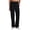 Black, variant on Active Women's Full Length Stretch Knit Trouser Pants with Elastic Back