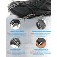thumbnail image 3 of Crampons Upgraded 19 Spikes Ice Snow Grips Traction Cleats System Safe Protect for Walking, Jogging, or Hiking on Snow and Ice (Fit S/M/L/XL/XXL Shoes/Boots), 3 of 5