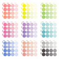 thumbnail image 2 of Monolike Circle Stickers - Solid Round Dot Stickers Small Size Set 9 Type Stickers 18 Sheets, 2 of 4
