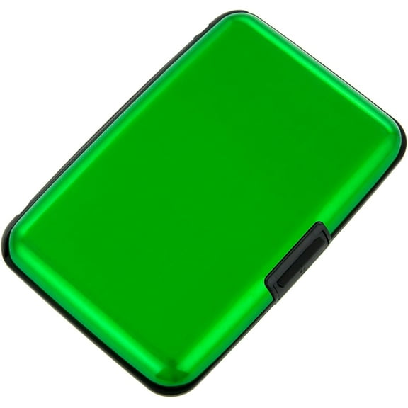 Kiibsot Credit Card Holder, RFID Blocking Metal Card Wallet for Women Men Slim ID Card Holder Protector Aluminum Business Hard Case