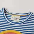 thumbnail image 6 of GYRATEDREAM Toddler Girls Cotton Casual Rainbow Print Short Sleeve Dresses 2-7 Years, 6 of 7