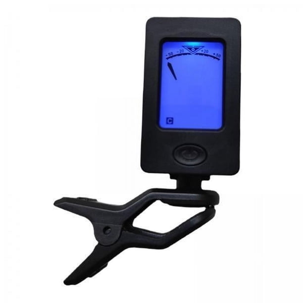 Clip de sintonizador,Afinador de guitarra Clip Afinador electrónico digital,Afinador de guitarra con pinza y afinador de calibración acústica,Afinador de guitarra profesional con afinador de