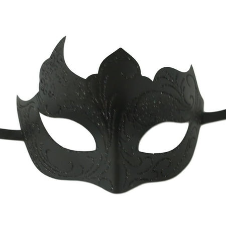 Black Glitter Pattern Unique Venetian Mask Masquerade Mardi Gras