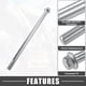 thumbnail image 3 of 1 Conjunto de eje delantero y trasero con buje y tornillo de perno M12 220mm para motocicleta de tierra, scooter y ATV, tono plateado, 3 of 6