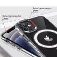 thumbnail image 3 of Pour Apple iPhone 16 Pro Max Étui Magnétique avec HaloLock Antichoc Protecteur Électroplacage Étui Transparente - Transparent, 3 of 5