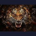 thumbnail image 3 of CafePress - Angry Tiger Breaking Through Glass Zip Hoodie - Zip Hoodie, Classic Hooded Sweatshirt with Metal Zipper, 3 of 4