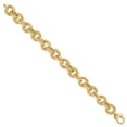 thumbnail image 2 of Primal Gold 14 Karat Yellow Gold Polished Fancy Link Bracelet, 2 of 5