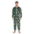 thumbnail image 6 of joogoo Abstract Peacock Feathers-p1 Unisex Adults Onesies Pajamas Jumpsuits L, 6 of 7