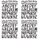 thumbnail image 1 of Pegatinas de letras mayúsculas, 1 pulgada, 2 pulgadas, autoadhesivas, para pegar en álbumes de recortes, vinilo impermeable, para manualidades, carteles, ventanas, buzones, coches y camiones (4, 1 of 8