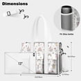 thumbnail image 5 of Teacher Tote Bag,Fairy Princess Carriage Pattern Teacher Utility Tote Bag,Large Work Tote Bags for Women with Multiple Pockets,Top Zipper Closure,13.8x10.6x6.7 Inch, 5 of 5