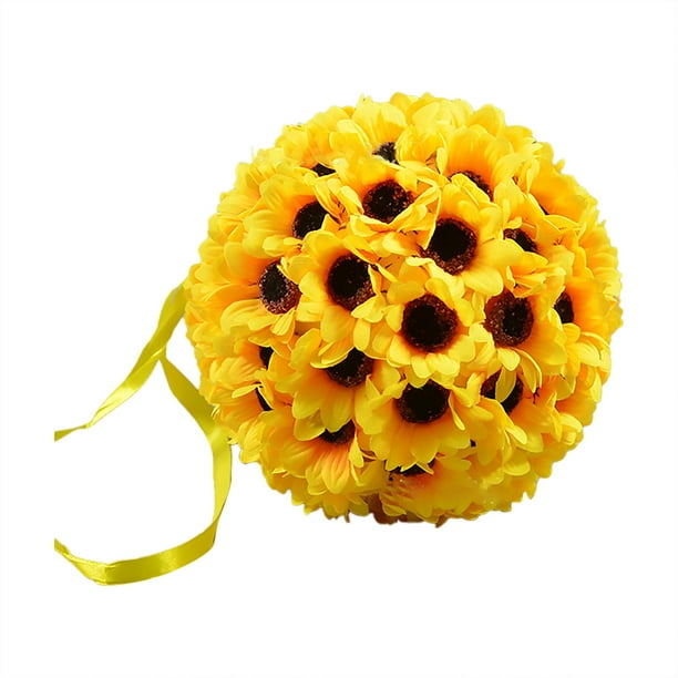 Girasol artificial para colgar, decoración para bodas y fiestas, girasol falso para colgar, amarillo