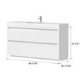 thumbnail image 6 of Vanity Art  60 in. Single Sink Bathroom Vanity with Resin Top, 6 of 9