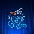 thumbnail image 3 of Handmadetneonsign Hello Winter Neon Sign, Christmas Snowman Winter Wall Art Decor, Home Kid Room Wall Decor, 3 of 5