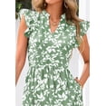 thumbnail image 4 of Vestido midi PRETTYGARDEN para mujer con cuello en V con estampado floral de verano 2025, 4 of 8
