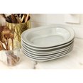 thumbnail image 4 of STAUB Dining Line 25 cm Ceramic Oval Serving Dish, White Truffle, 4 of 7