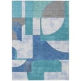 thumbnail image 2 of Addison Rugs Chantille Indoor/Outdoor Transitional Mid Century Teal Washable Rectangle Rug, 5' x 7'6", 2 of 6