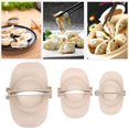thumbnail image 4 of 3 Pcs Dumpling Maker Mould, Kitchen DIY Dumpling Making Tool, Manual Dumpling Press Molds Set, Wheat Straw Empanadas Press Mold, for Making Hand Pies, Ravioli, Stuffed Pasta (Primary Color), 4 of 5