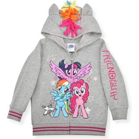

My Little Pony Pinkie Pie Rainbow Dash and Twilight Sparkle Girls Single Character Hoodie Toddler