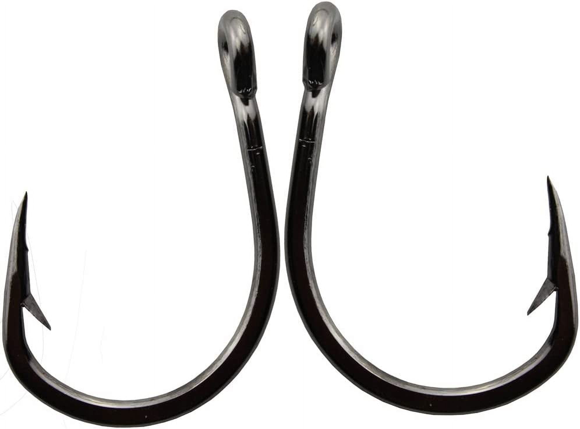 Saltwater Live Bait Fishing Hook 50pcs Sharped Stainless Steel 2X Strong Fishing Hook for Saltwater Fishing (5/0)