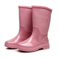 thumbnail image 3 of Botas de lluvia para mujer de tubo alto de color caramelo multicolor, botas impermeables de una pieza a prueba de lluvia, 3 of 6