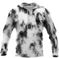 thumbnail image 2 of Tie Dye Men's Hoodies Fashion Graphic Winter Mens Sweatshirts Long Sleeve Pullover Kangaroo Pocket Black 5XL, 2 of 3