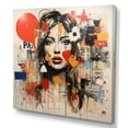 thumbnail image 2 of Designart "Creation of Fashion Woman Magazine II" Cityscapes Wall Art - Industrial Black Dallas Living Room Canvas Art, 2 of 6