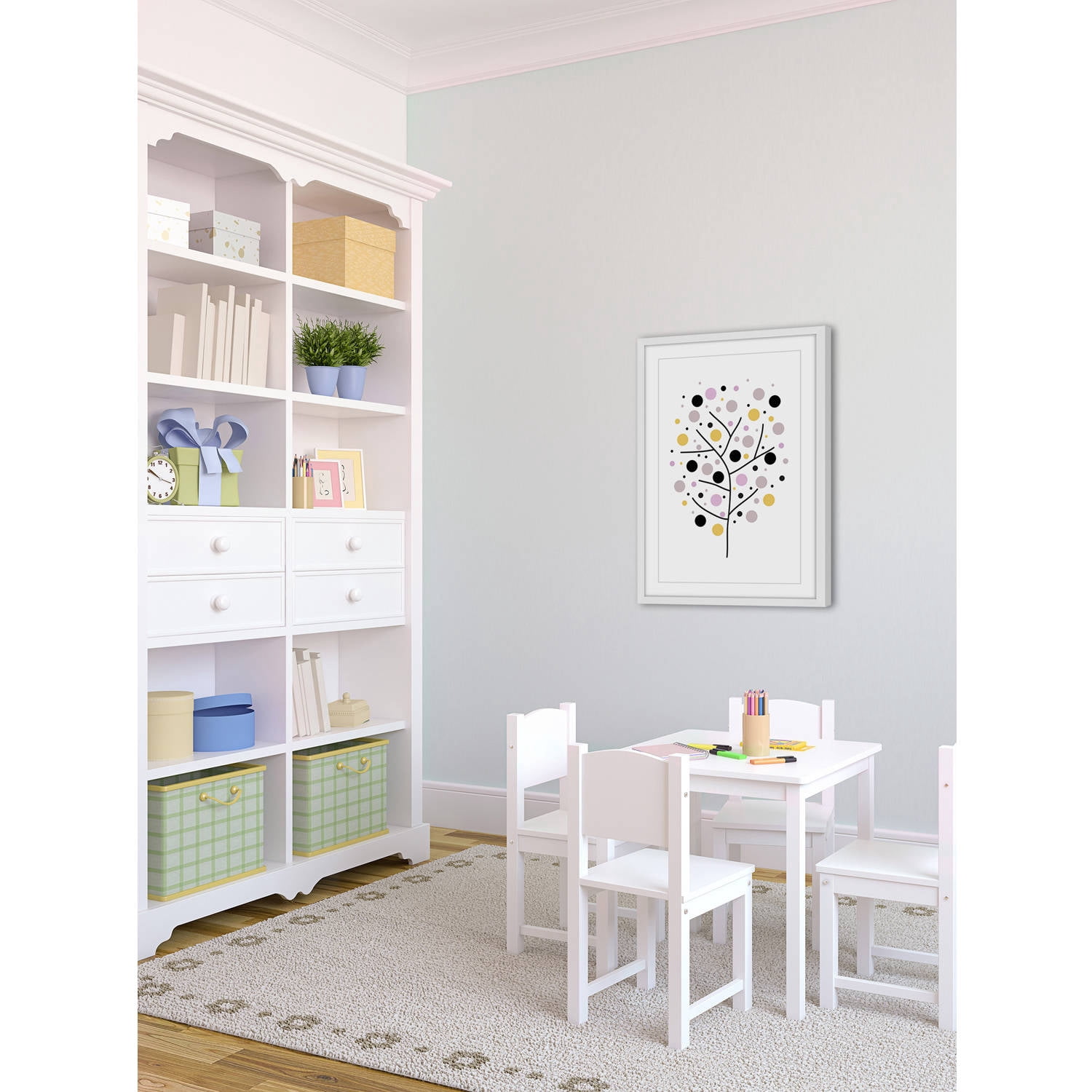Marmont Hill "Spotted Tree" by Katarina Snygg Framed Painting Print