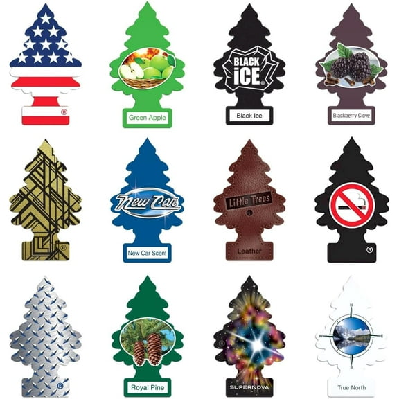 Super Variety Scent Pack of 12 Fresheners - 12 Different Masculine Super Variety Scents of Air Fresheners – Car, Trucks, RV, Home Air Freshener  Bundle
