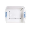 thumbnail image 4 of Homz 15.5 Qt Plastic Stackable Storage Containers with Lids, Clear (4 Pack), 4 of 5