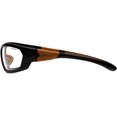 thumbnail image 3 of Carhartt CHB210DCC Carbondale SAFETY Glasses, Black/Tan Frame, Clear Lens, 3 of 5