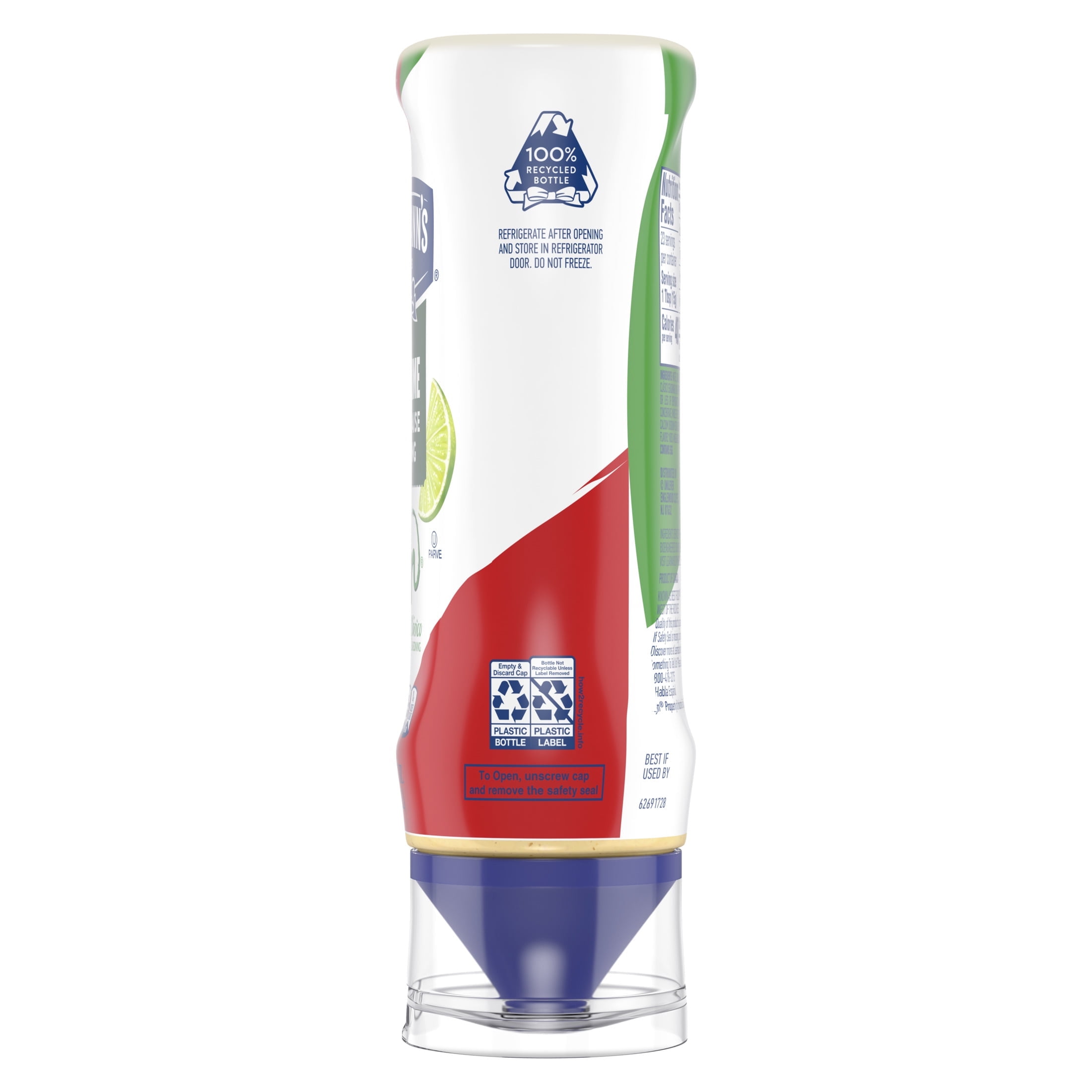 Hellmann's Chili Lime Mayonnaise Dressing Condiments Made with Tajin, 11.5 fl oz Squeeze Bottle